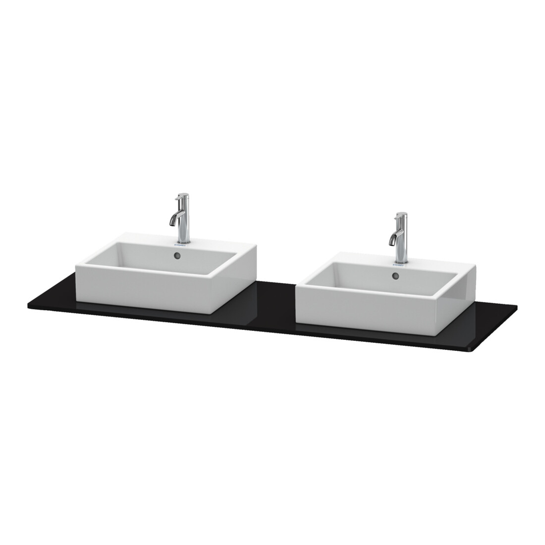Duravit Console XSquare 160x55 cm, s g, m 2 sorties, lavabo double face