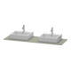 Duravit Console XSquare 160x55 cm, st-g m, m 2 sorties, lavabo double face-3