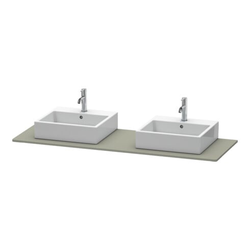 Duravit Console XSquare 160x55 cm, st-g m, m 2 sorties, lavabo double face