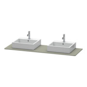 Duravit Console XSquare 160x55 cm, st-g m, m 2 sorties, lavabo double face-3
