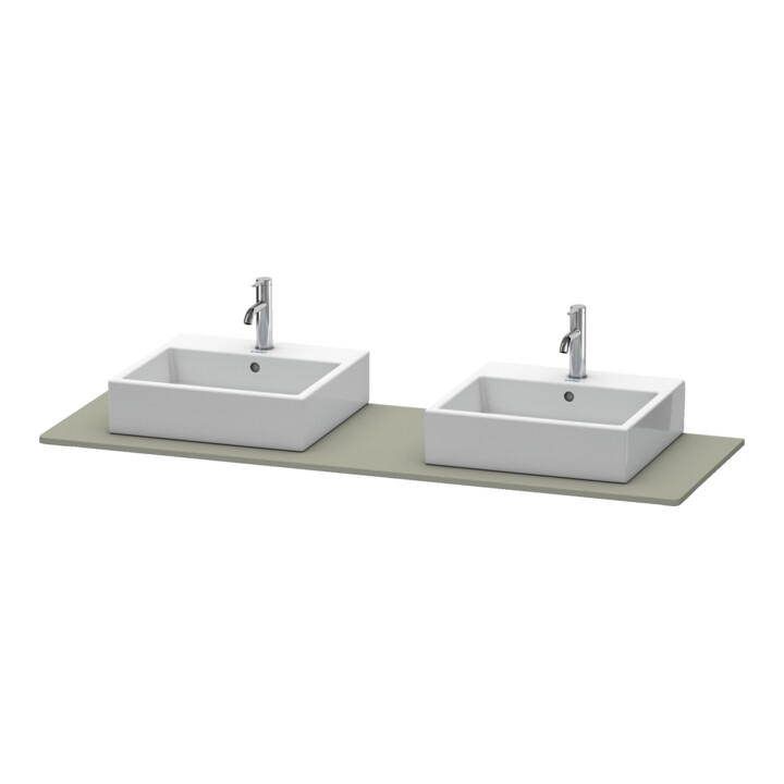 Duravit Console XSquare 160x55 cm, st-g m, m 2 sorties, lavabo double face