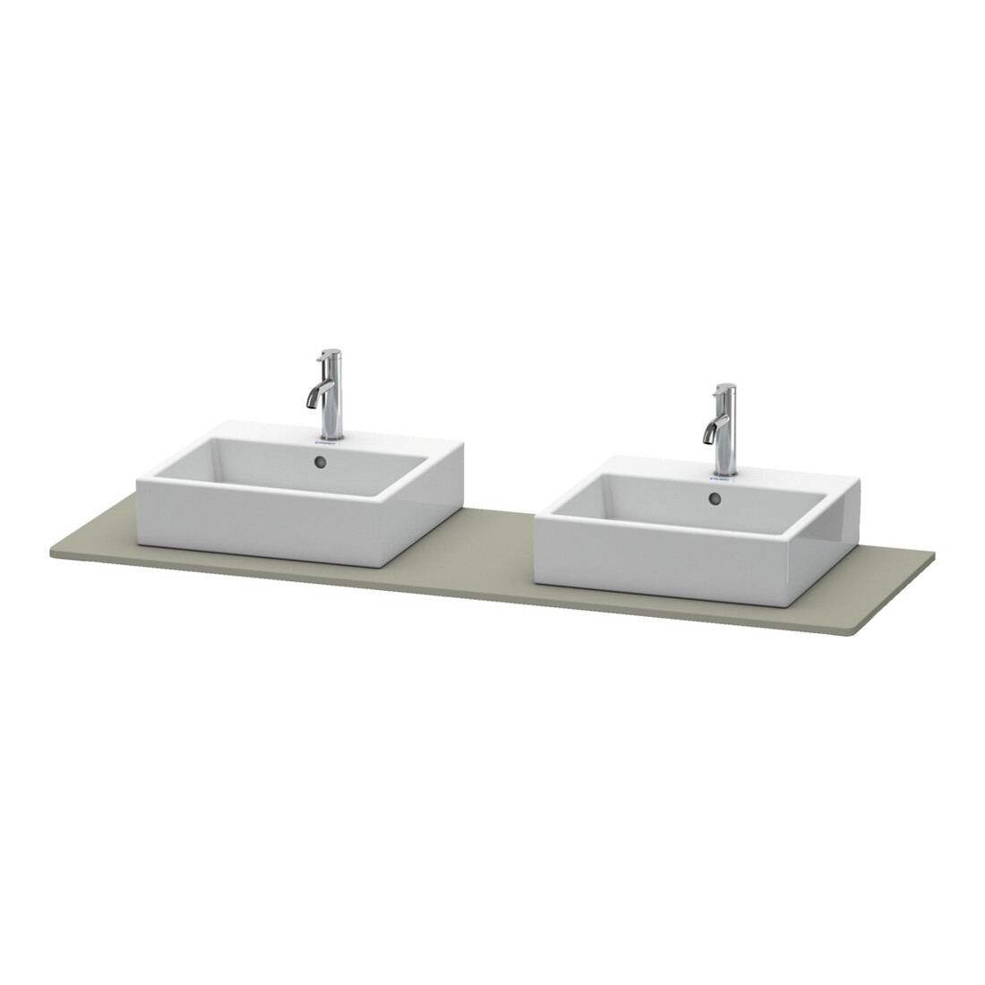 Duravit Console XSquare 160x55 cm, st-g m, m 2 sorties, lavabo double face