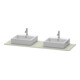 Duravit Console XSquare 160x55 cm, T m, m 2 sorties, lavabo double face-3