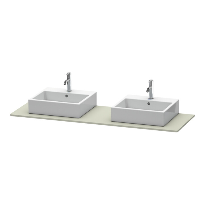 Duravit Console XSquare 160x55 cm, T m, m 2 sorties, lavabo double face