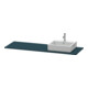 Duravit Console XSquare 160x55x1,6 cm, avec 1 AS, B droite, bleu mat s-mat