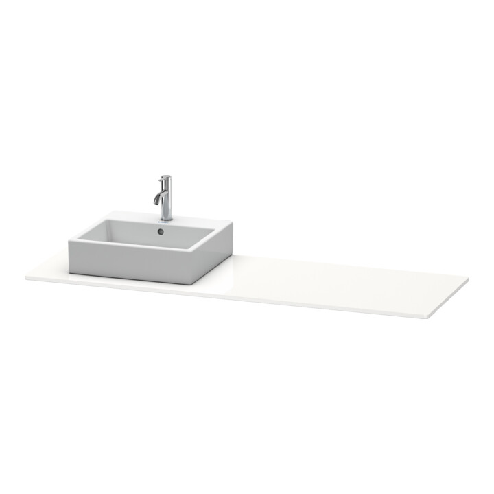 Duravit Console XSquare 160x55x1,6 cm, avec 1 AS, B droite, graphite mat