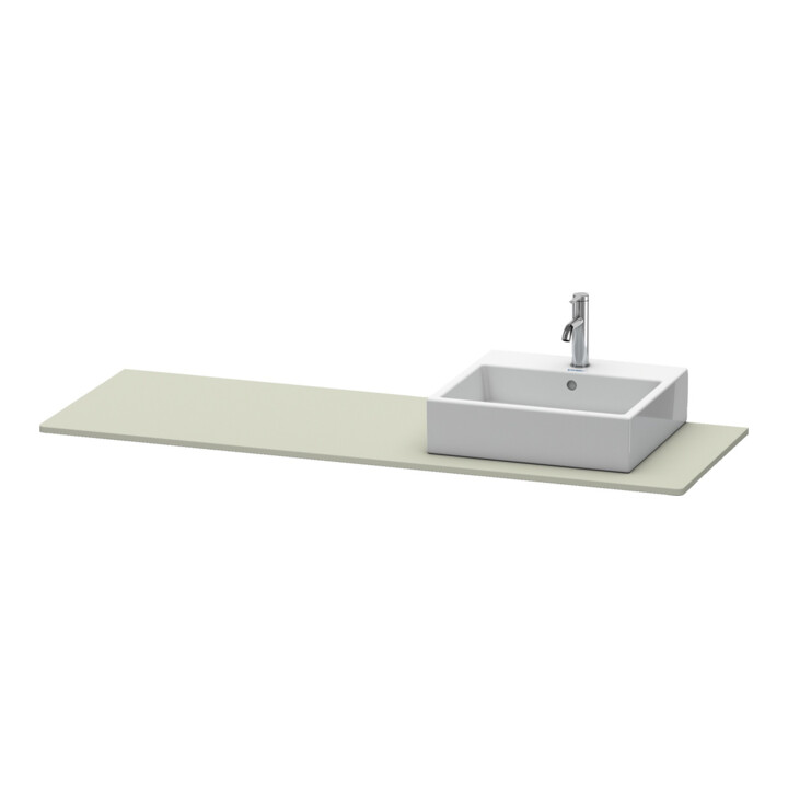 Duravit Console XSquare 160x55x1,6 cm, avec 1 AS, B droite, taupe mat