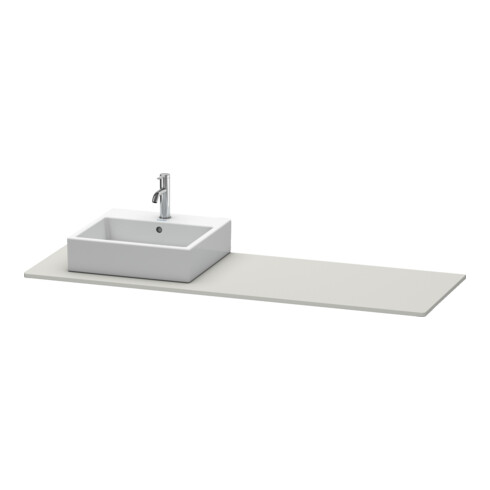 Duravit Console XSquare 160x55x1,6 cm, avec 1 AS, B gauche, béton gris