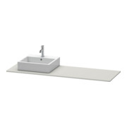 Duravit Console XSquare 160x55x1,6 cm, avec 1 AS, B gauche, béton gris-3