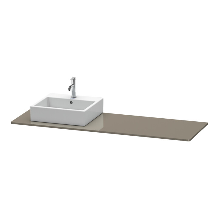 Duravit Console XSquare 160x55x1,6 cm, avec 1 AS, B gauche, surface haute brillance