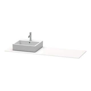 Duravit Console XSquare 160x55x1,6 cm, avec 1 AS, blanc, surface mate