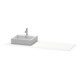 Duravit Console XSquare 160x55x1,6 cm, avec 1 AS, blanc, surface mate-1