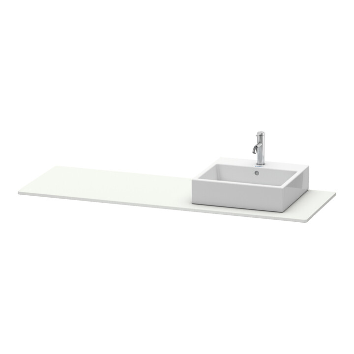 Duravit Console XSquare 160x55x1,6 cm, avec 1 AS, blanc, surface mate