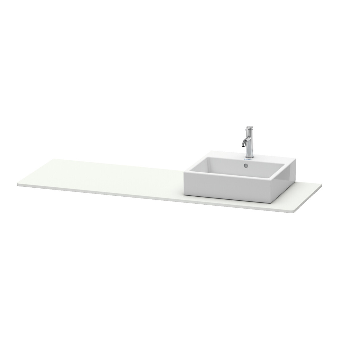 Duravit Console XSquare 160x55x1,6 cm, avec 1 AS, blanc, surface mate