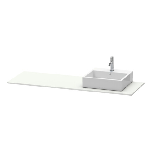 Duravit Console XSquare 160x55x1,6 cm, avec 1 AS, blanc, surface mate