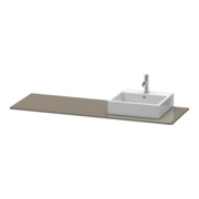 Duravit Console XSquare 160x55x1,6 cm, avec 1 AS, droite, plaque haute brillance-3