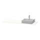 Duravit Console XSquare 160x55x1,6 cm, avec 1 AS, évier droit, blanc brillant