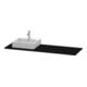 Duravit Console XSquare 160x55x1,6 cm, avec 1 AS, robinet gauche, blanc œuf-1