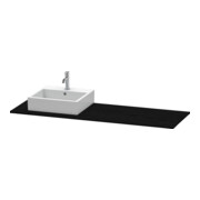 Duravit Console XSquare 160x55x1,6 cm, avec 1 AS, robinet gauche, blanc œuf