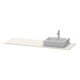 Duravit Console XSquare 160x55x1,6 cm, avec 1 robinet, bec droit, taupe mat-1