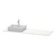 Duravit Console XSquare 160x55x1,6 cm, avec 1 trou, blanc, noir mat-3