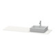 Duravit Console XSquare 160x55x1,6 cm, avec 1 trou robinet, baignoire droite, blanc brillant