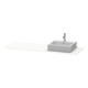 Duravit Console XSquare 160x55x1,6 cm, avec 1 trou robinet, droite, blanc mat