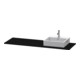 Duravit Console XSquare 160x55x1,6 cm, avec 1 trou, robinetterie droite, blanc œuf-1