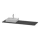 Duravit Console XSquare 160x55x1,6cm, avec 1 AS, B gauche, graphite mat-1