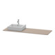 Duravit Console XSquare 160x55x1,6cm, avec 1 AS, robinet gauche, blanc mat