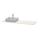 Duravit Console XSquare 160x55x1,6cm, avec 1 découpe, lavabo gauche, Taupe