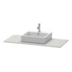 Duravit Console XSquare 80x55 cm, béton mat, avec 1 découpe