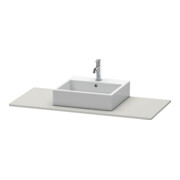 Duravit Console XSquare 80x55 cm, béton mat, avec 1 découpe-3