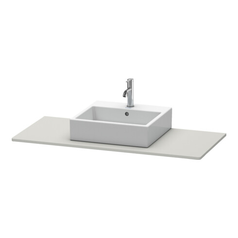Duravit Console XSquare 80x55 cm, béton mat, avec 1 découpe