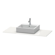 Duravit Console XSquare 80x55 cm, blanc brillant, avec 1 découpe-4