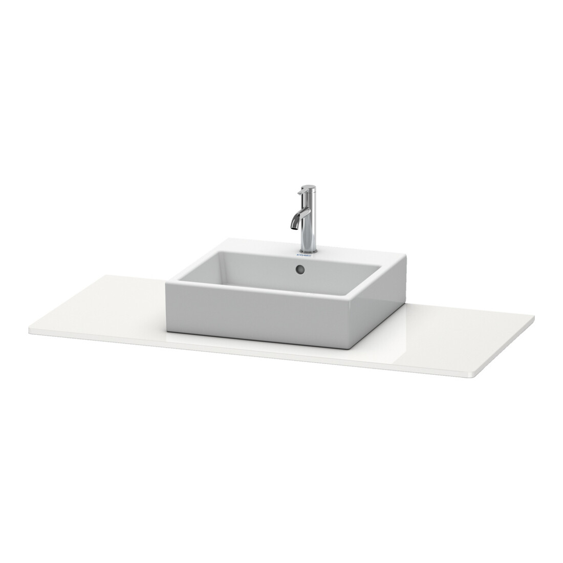 Duravit Console XSquare 80x55 cm, blanc brillant, avec 1 découpe