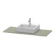 Duravit Console XSquare 80x55 cm, gris pierre mat, avec 1 découpe
