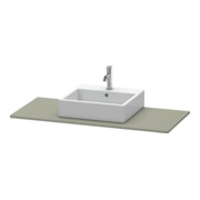 Duravit Console XSquare 80x55 cm, gris pierre mat, avec 1 découpe-3