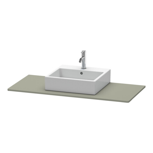 Duravit Console XSquare 80x55 cm, gris pierre mat, avec 1 découpe