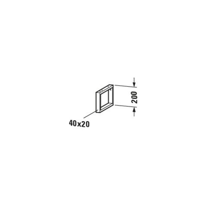 Duravit Consoledrager Handdoekhouder 4 x 20 x 34 cm chroom