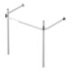 Duravit Consoles métalliques Happy D.2 77,3x49,1 cm, f 231880, renforcée +5 cm, chrome