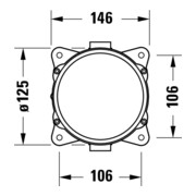 Duravit Corps encastré DN 15, pour mitigeur bain sur pied-3