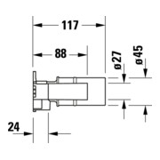 Duravit Corps encastré DN 15, pour mitigeur lavabo-4