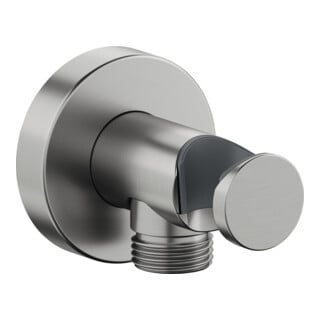 Duravit Coude mural DN 15, avec douchette, rosace ronde, ES cintré