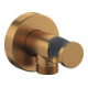 Duravit Coude mural DN 15, avec robinet de douche, rosace ronde, bronze brossé-1