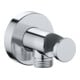 Duravit Coude mural DN 15, avec robinet de douche, rosace ronde, chrome-1
