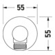 Duravit Coude mural DN 15, pour douchette à main, rouge, bronze brossé-4
