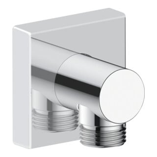 Duravit Coude mural DN 15, sans douchette, rosace carrée, chromé