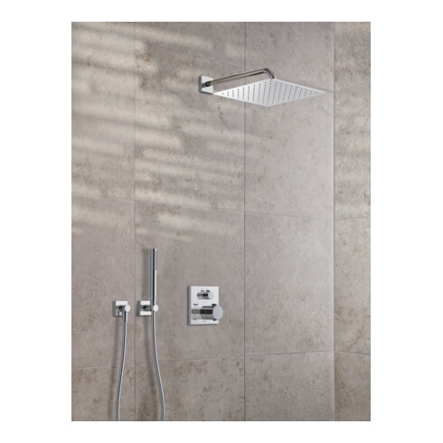 Duravit Coude mural DN 15, sans douchette, rosace carrée, chromé