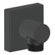 Duravit Coude mural DN 15, sans douchette, rosace carrée, noir mat-1